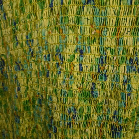 ALESSANDRA NWT Cameo Dress Delilah Meadow Puff 3/4 Sleeve Smocked Pockets Size L - Picture 8 of 13